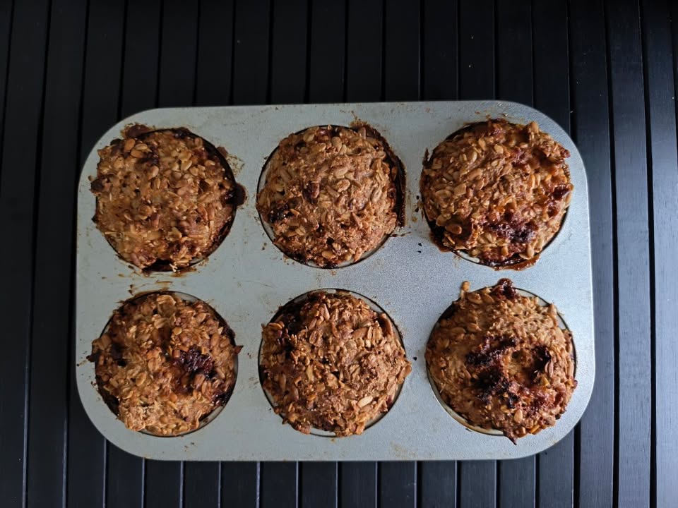 Haferstück-Brotmuffins im Bueno Style