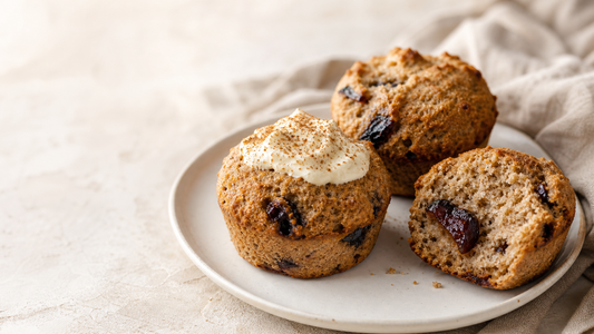Urkornrolle-Pflaumen-Muffins