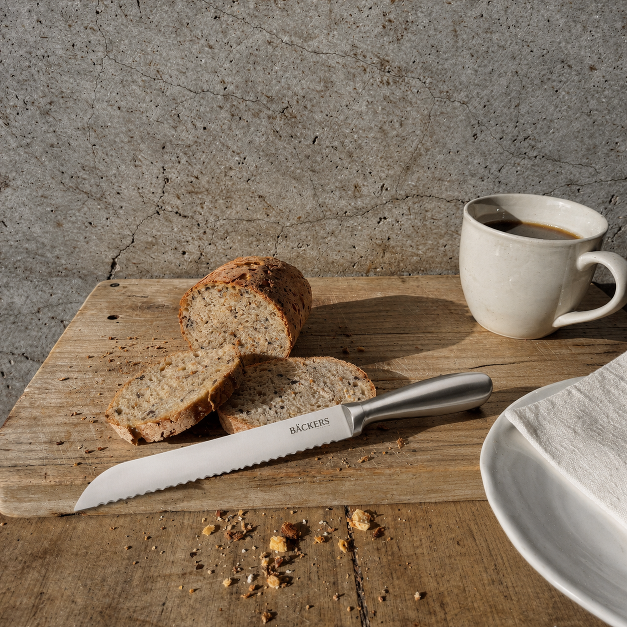 Edelstahl Brotmesser