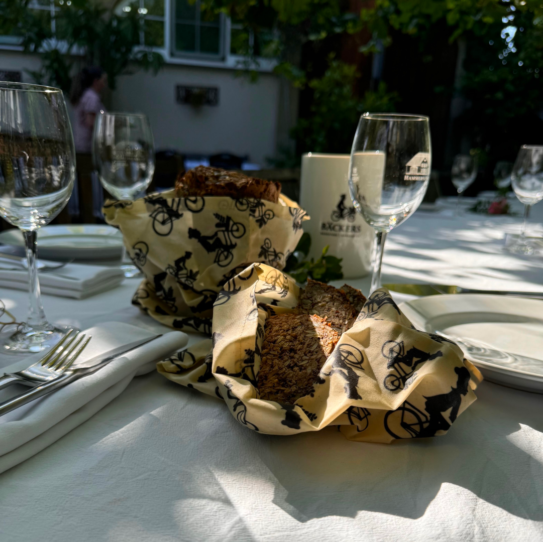 Bäckers Brotbeutel aus Bienenwachstuch